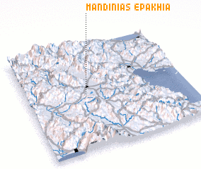3d view of Epakhía Mandínias
